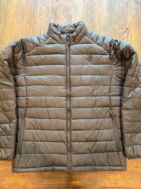 Apple Logo Puffy Jacket Men's Large